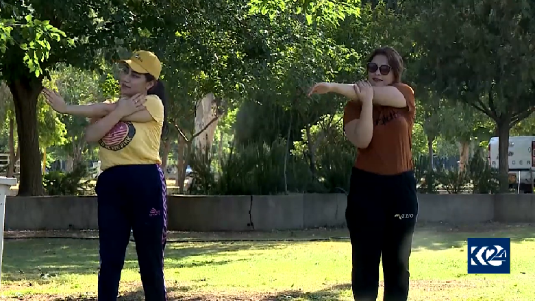 شرکت چشمگیر خانم‌ها در کارزار ورزش صبحگاهی